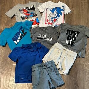 Nike Kids Short Sleeve Tees - Blue, Gray, White